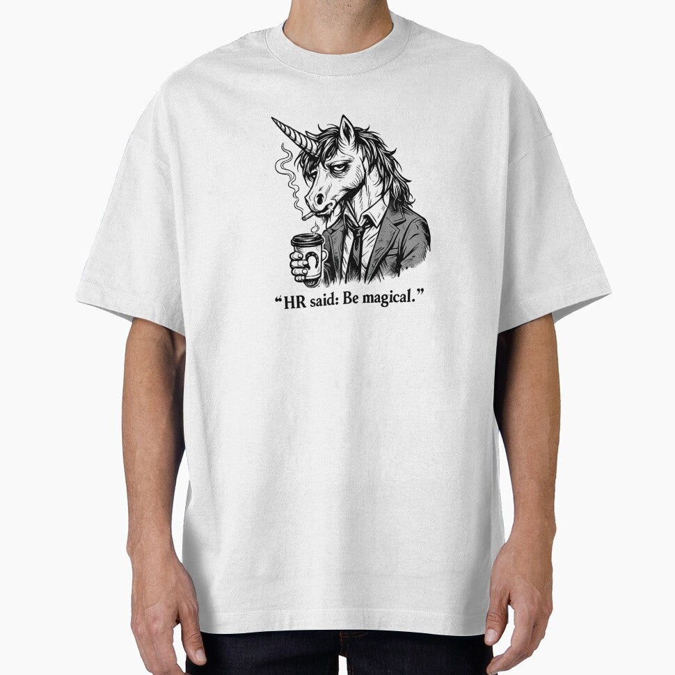Corporate Burnout Unicorn – HR Said Be Magical by Tinosshop