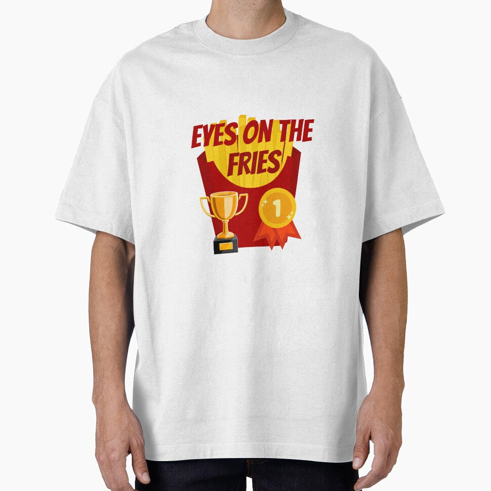 Food Pun Eyes on the Fries by bububabuinc