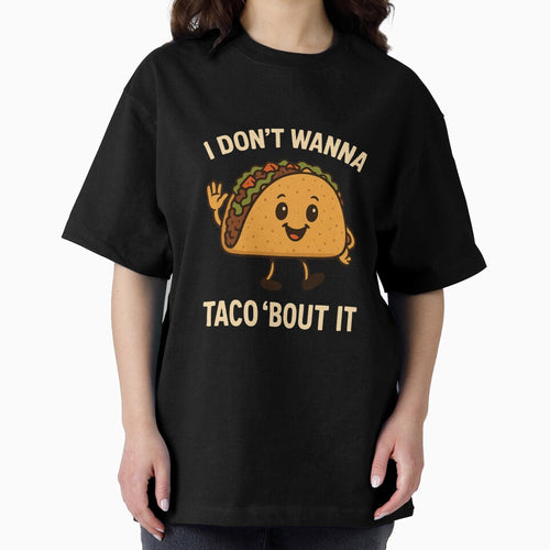 "Funny Taco Quote Shirt - I Don't Wanna Taco 'Bout It - Retro Cute Food Pun Tee" by Cgriffin18
