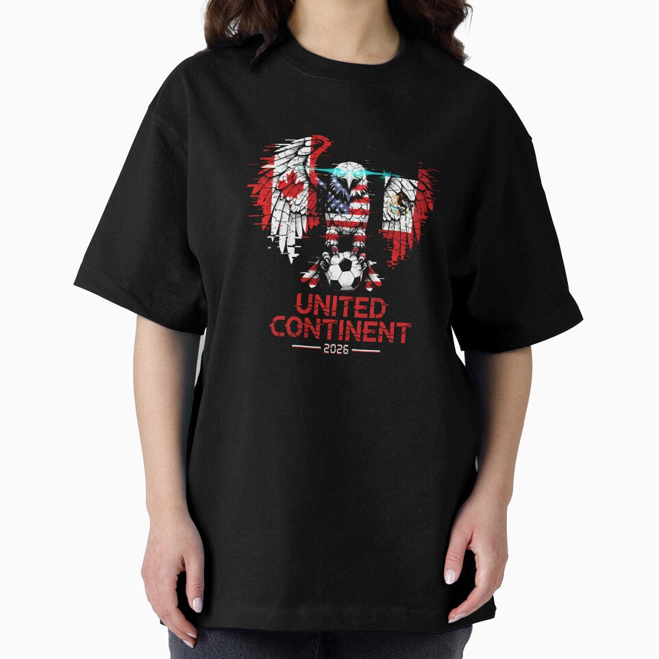 Glitched North America Eagle World Cup Soccer 2026 T-Shirt_83958408 by SubStudio97