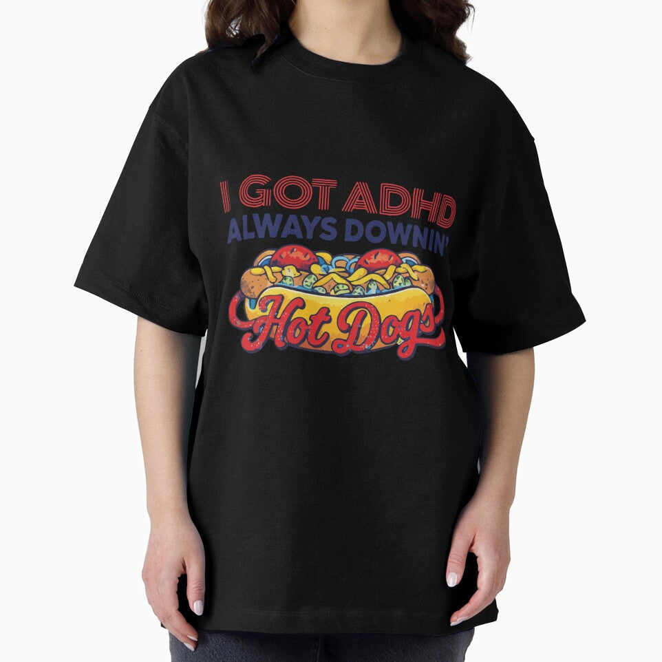 Always Downin Hot Dogs Funny Vintage Food Lover Retro Cartoon Design by kiralynstration