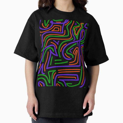 90s movie theater inspired funky swirling pattern- Drive-in by studioarchive