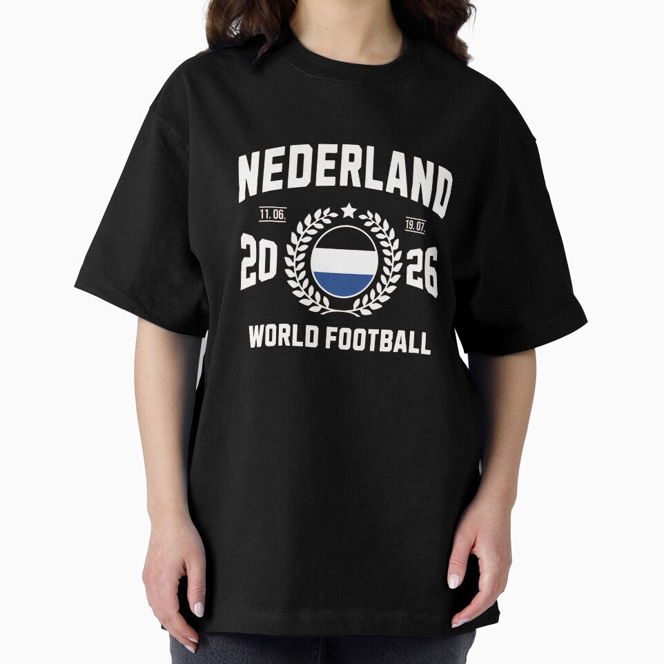 Nederland World Football 2026 Badge Design T-Shirt_86995090 by gidget-gadget