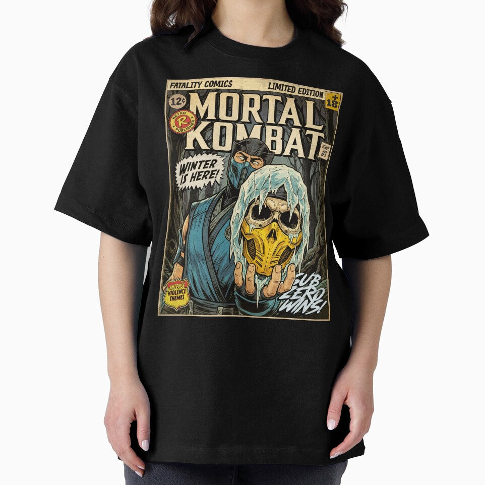 Mortal Kombat Sub Zero Fight Vintage Comic Cover Art by Back2Collage