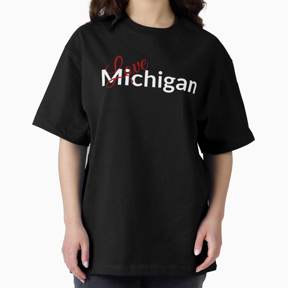 Love Michigan, Love MI by Lazy Dad Creations