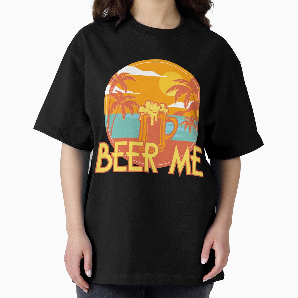 Retro California Hippie Beach Drinking Beer Me Gift by simplytldr