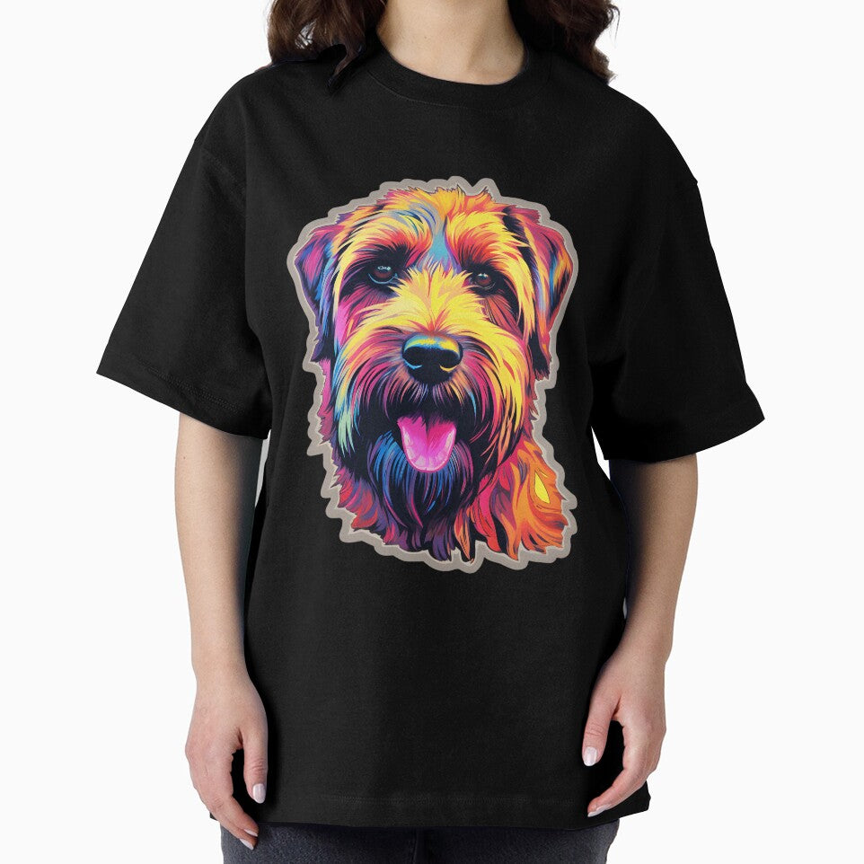 Soft-coated Wheaten Terrier Neon Design by CUTEDOGGIEZ