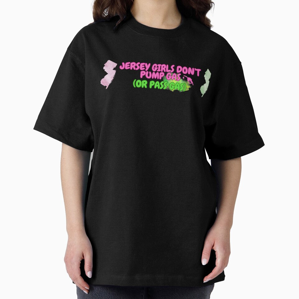 Jersey Girls Don't Pump Gas (or Pass Gas) Bumper Sticker by tasteful-art