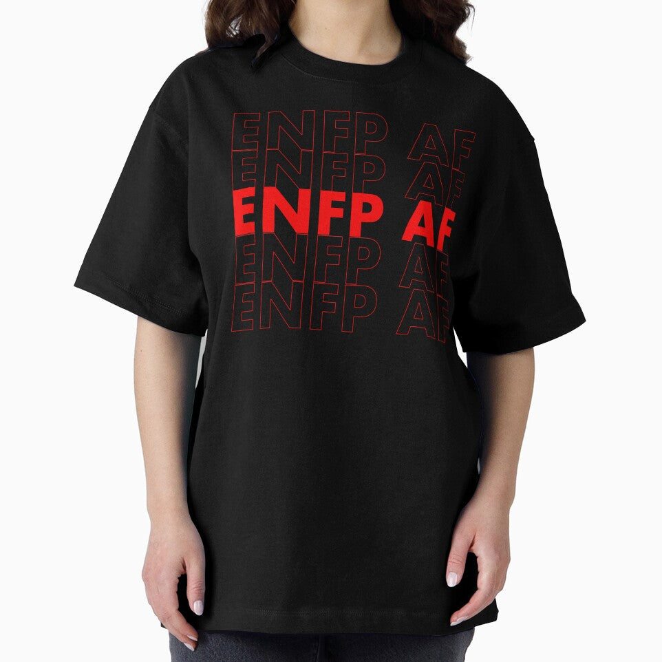 ENFP AF Red Personality MBTI Funny Shirt by FanaticTee