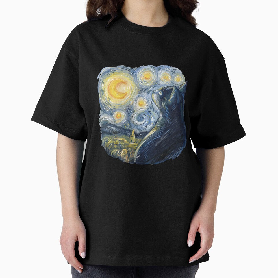 Cat Van Gogh Starry Night Cat Classic Fit, Cat Lover/Mom/Dad Gift by WAB Garb