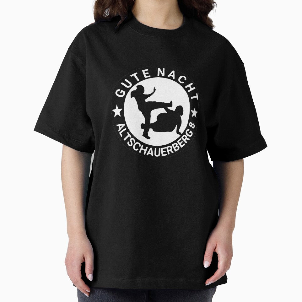 Drachenlord Sticker - Good Night Altschauerberg (Black) | Upscaled, high quality poster by Klonter77