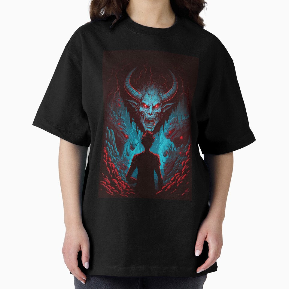 Anime Man Dreaming about Hell Demons and Devils by Bubblebuk