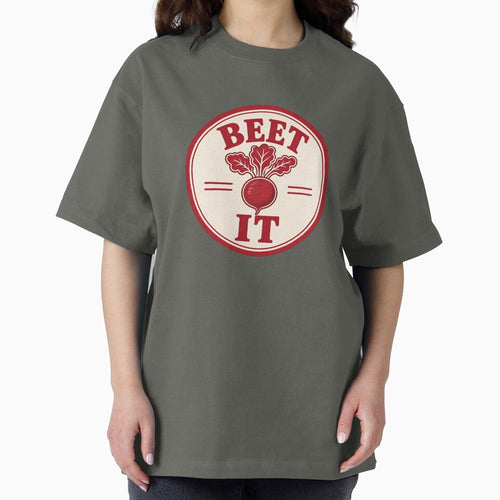 Beet It Funny Food Pun Badge by EastEndTownie