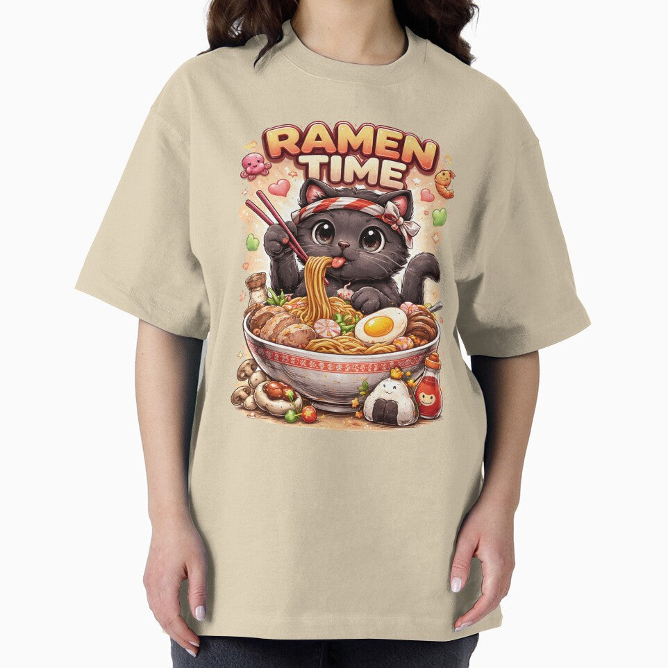 Cute Ramen Cat Kawaii Food Lover Design by Nixora
