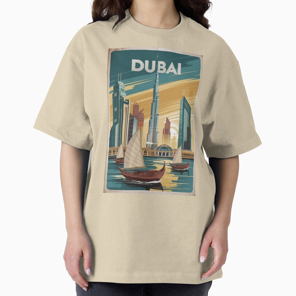 Dubai Vintage Travel Poster by TravelerRat
