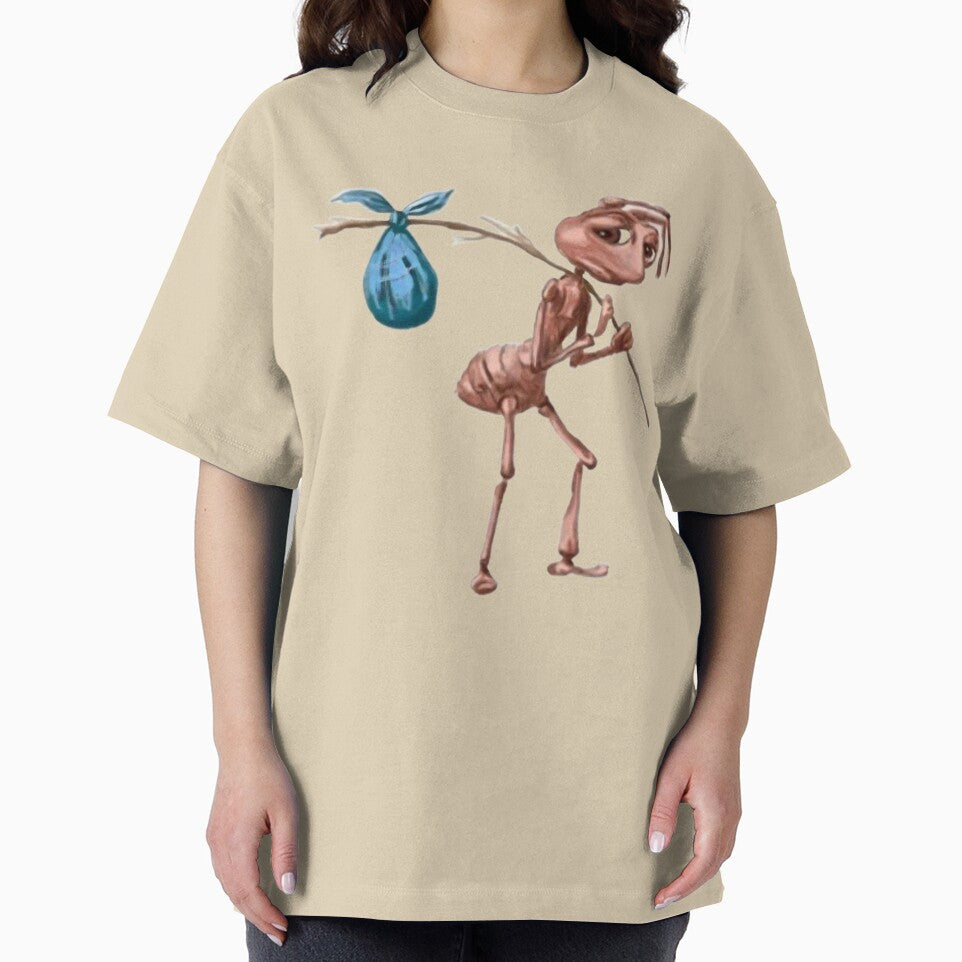Sad Ant With Bindle,Funny Homeless Ant by Miumed