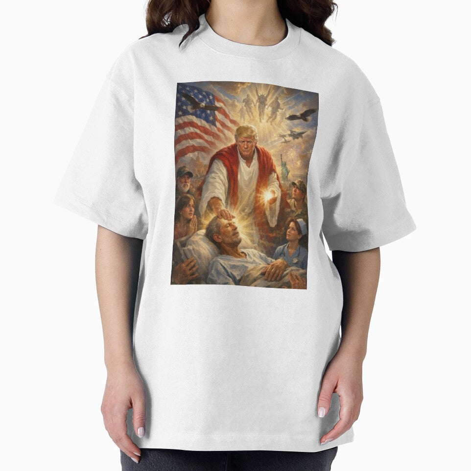 funny trump design as jesus by vogelnerves