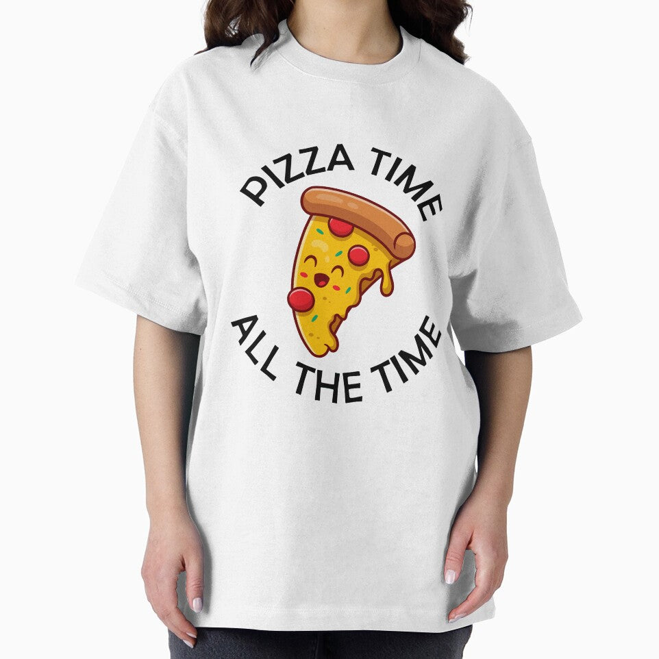 Pizza Time All The Time Funny Pizza Quote by theshirtinator