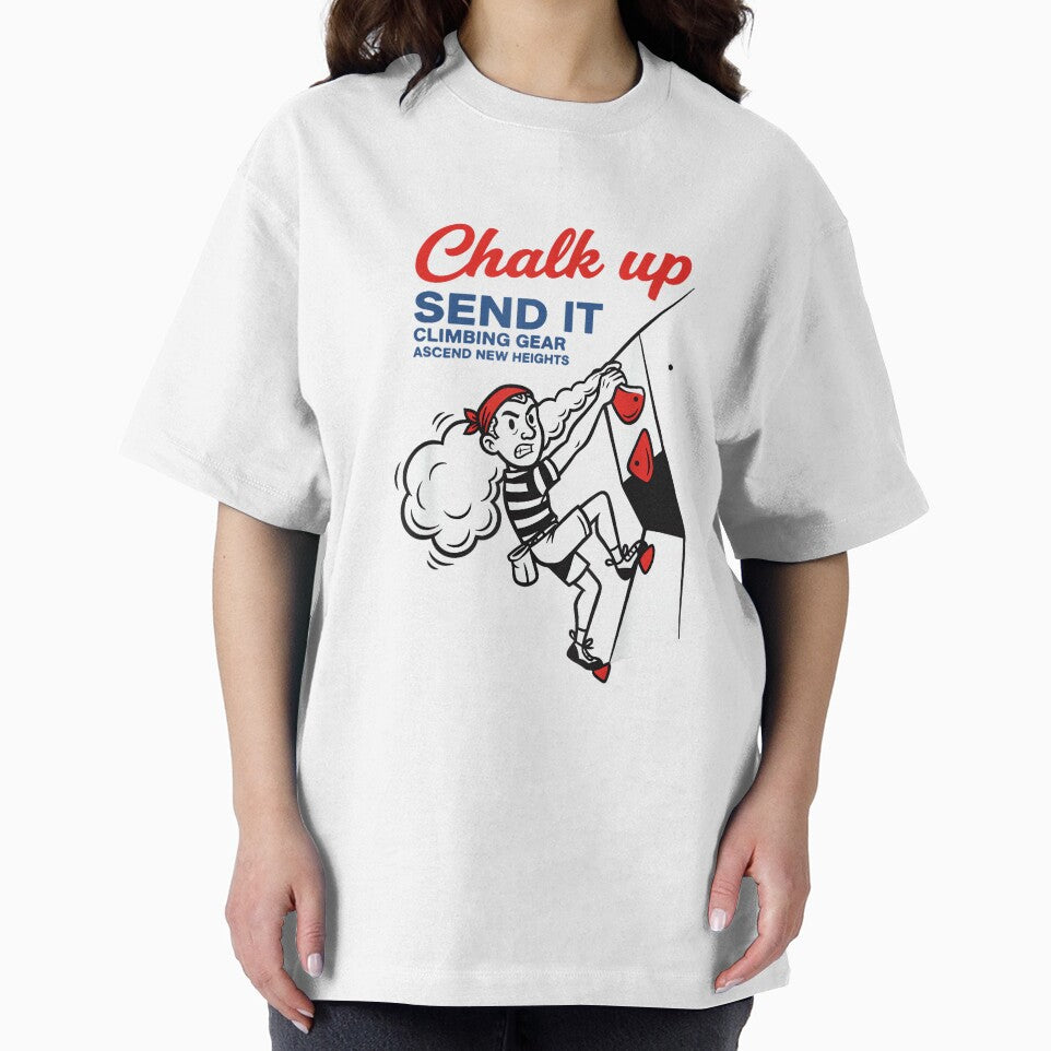 Chalk Up Send It Climbing Gear Fun Design by JoyJRamos