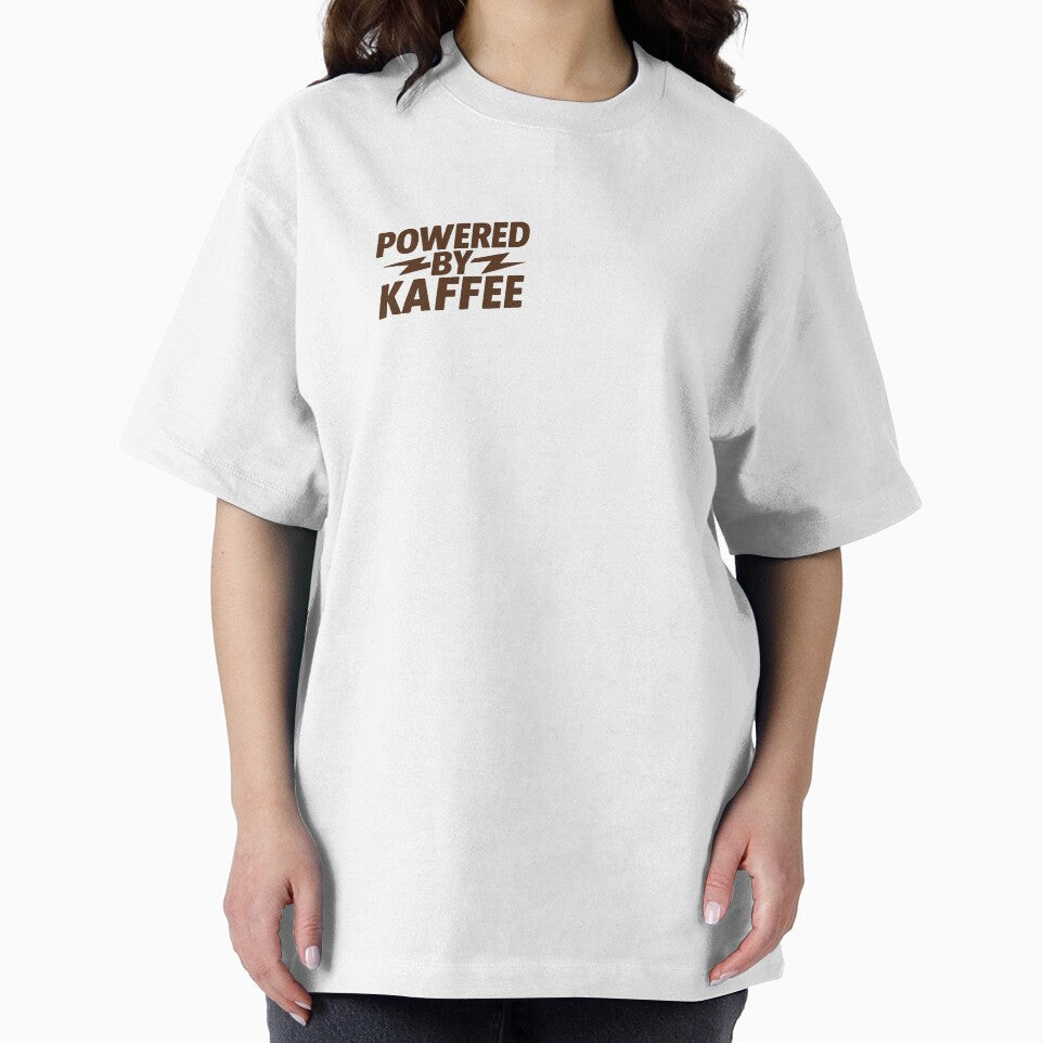 Powered by Coffee – Funny Coffee Saying by IronieKaffee