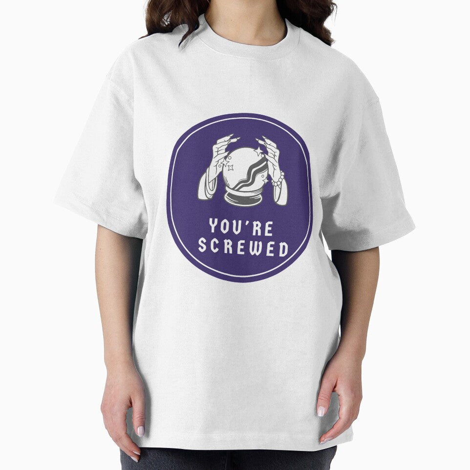 Purple future teller "you're screwed" by KIKAIA  The Label