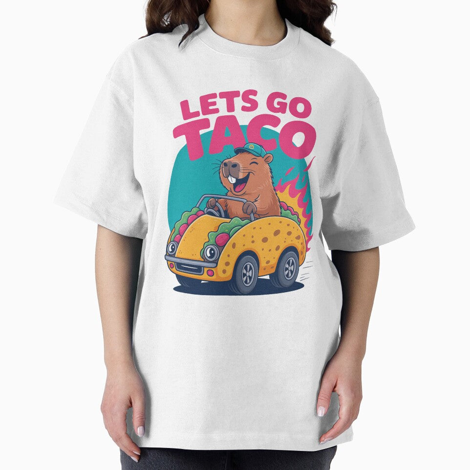 Let’s Go Taco Capybara Driving Car by MonkiFlipp