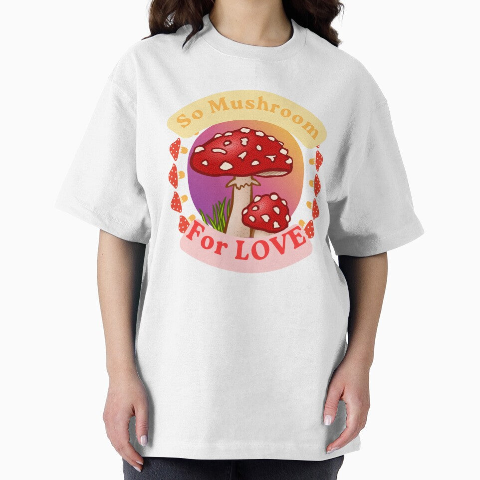 Mushroom hippie love print sticker by Rubyslemons321