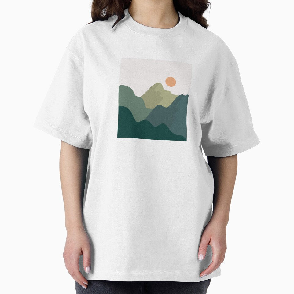 simple mountains design by lucy-arts