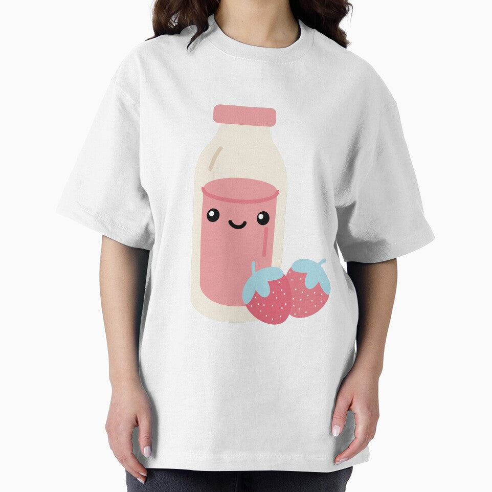 Cute Korean Strawberry Milk Sticker by Uryummypie