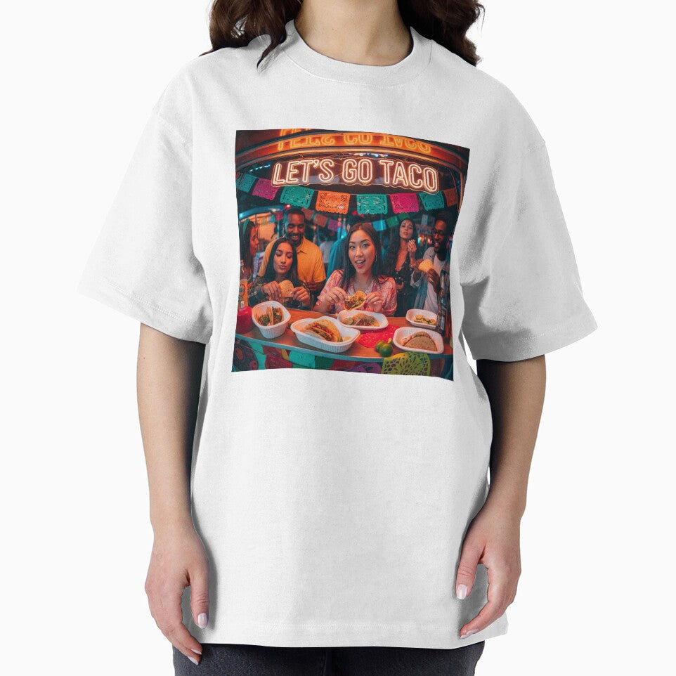 Let’s Go Taco – Funny Party Design with People Eating Tacos by j-2k