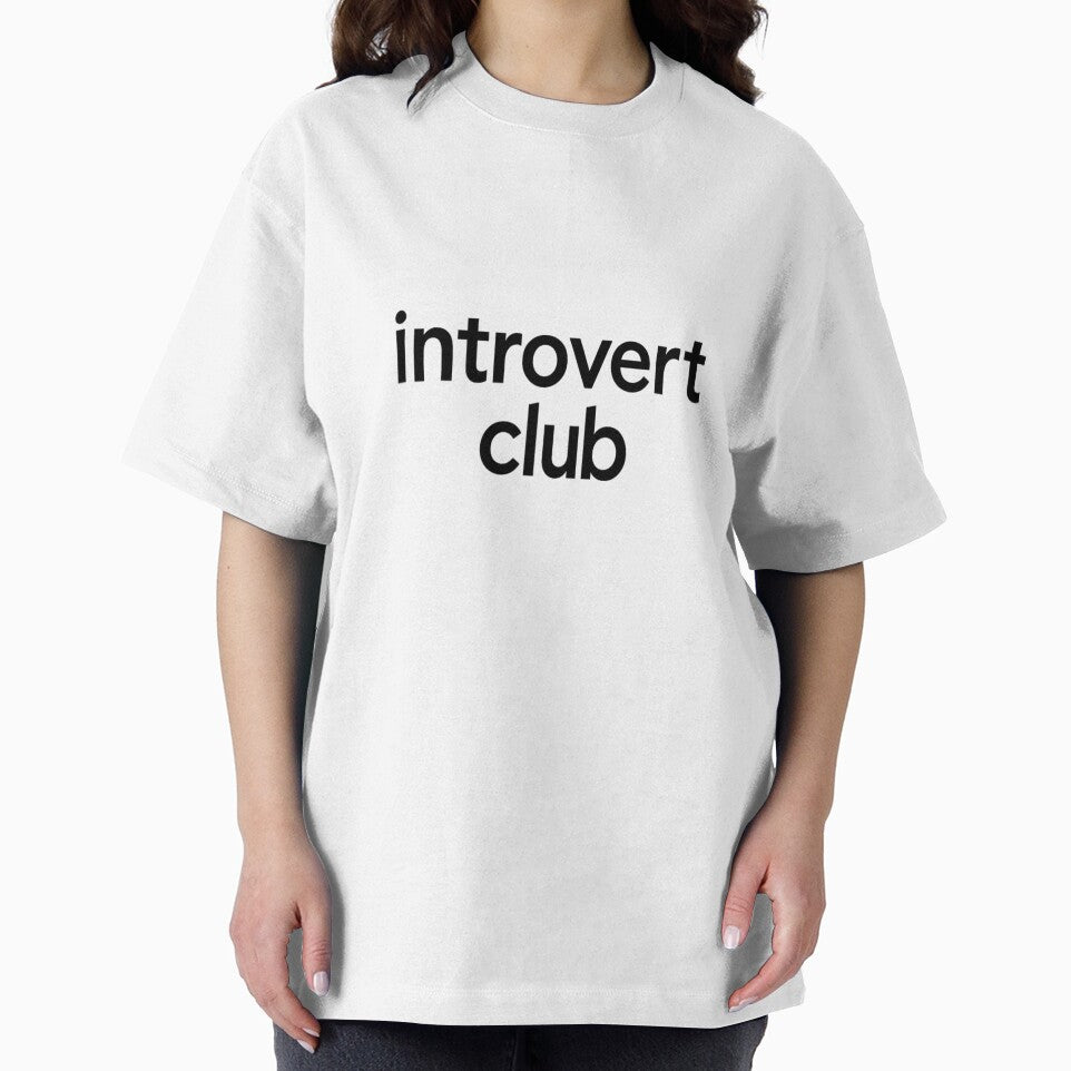 Introvert Club Minimalist Typography – Funny Introvert Quote Aesthetic Design by ArtWaveStudio8