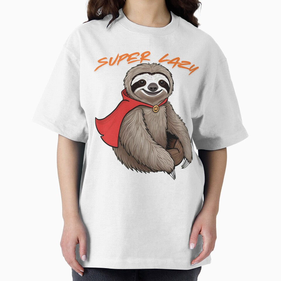 Super Lazy Sloth with a Cape by DaynDadsDesign