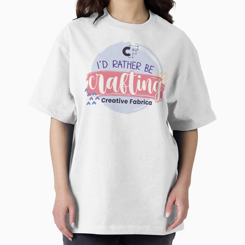 Creative Fabrica "I'd Rather be Crafting" Quote by CFMerch