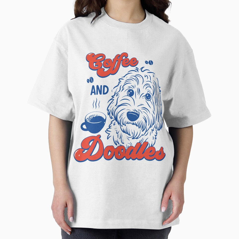 Coffee and Doodles Funny Dog Lover Coffee Club Cute Doodle Gift by kiralynstration