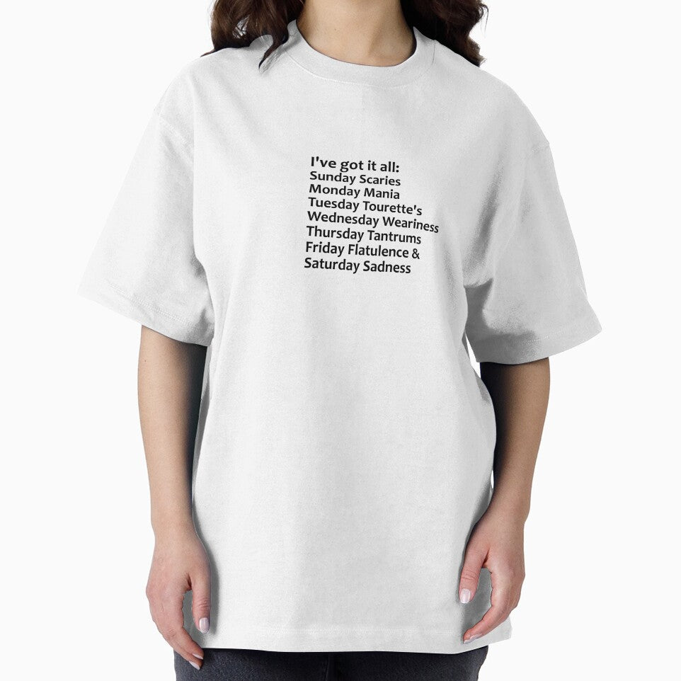 Funny and dark week day affirmations by AcornDesign