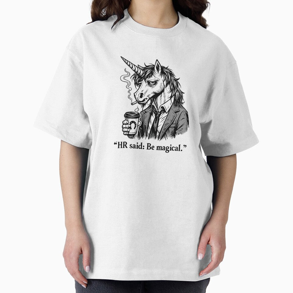 Corporate Burnout Unicorn – HR Said Be Magical by Tinosshop