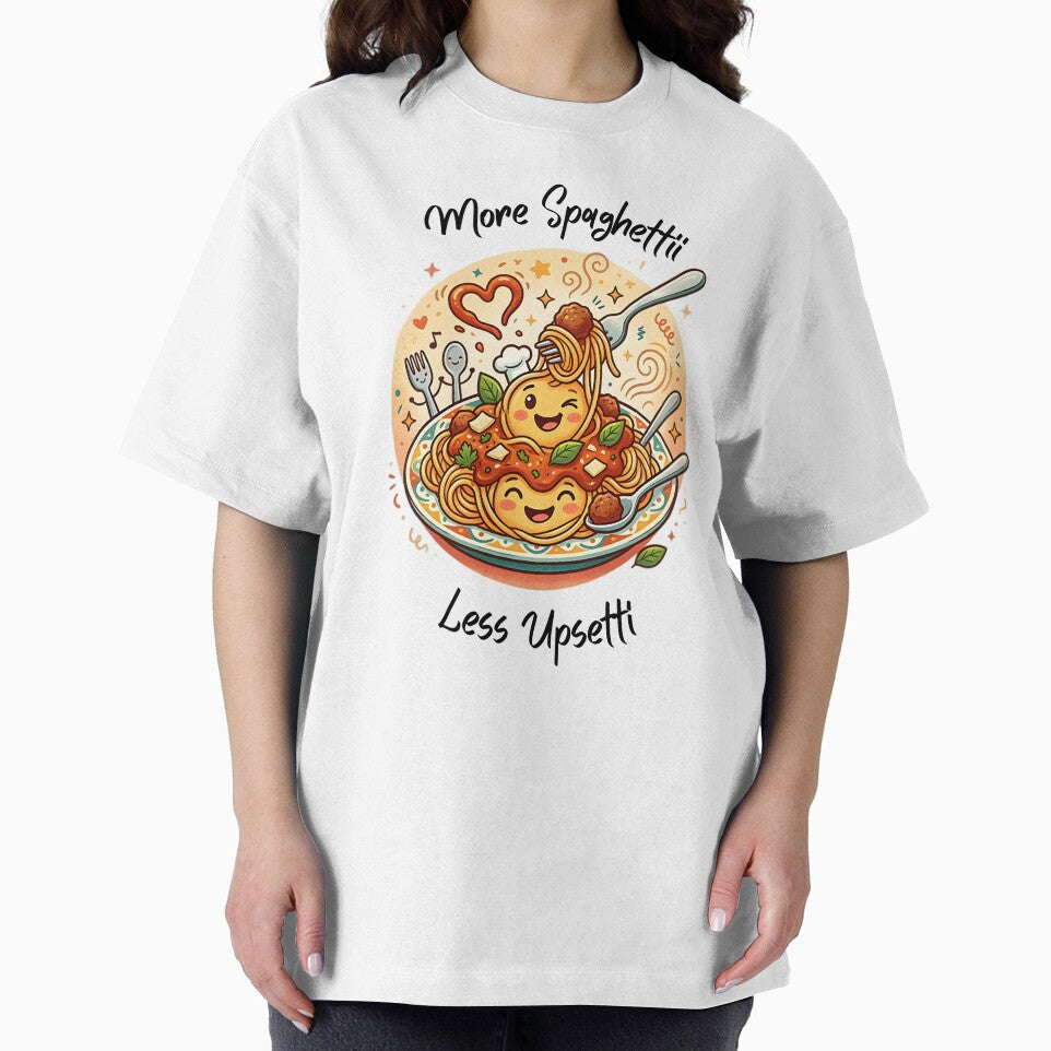 Whimsical Bowl of Happy Spaghetti and Meatballs by Naasily