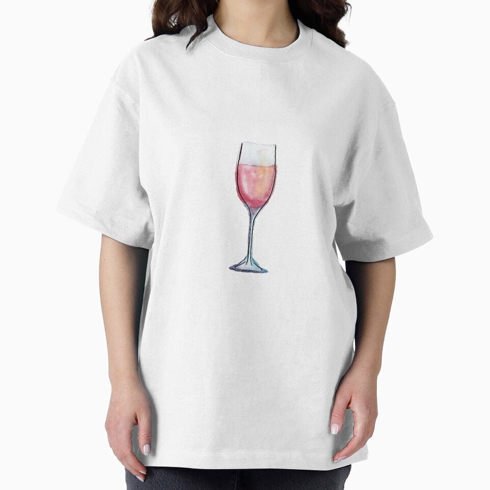 rose wine watercolor illustration by EmiGdesigns