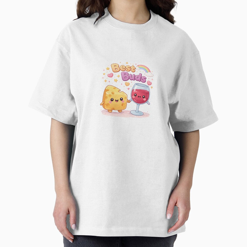 Best Buds Cheese and Wine Kawaii by CreativeEmily