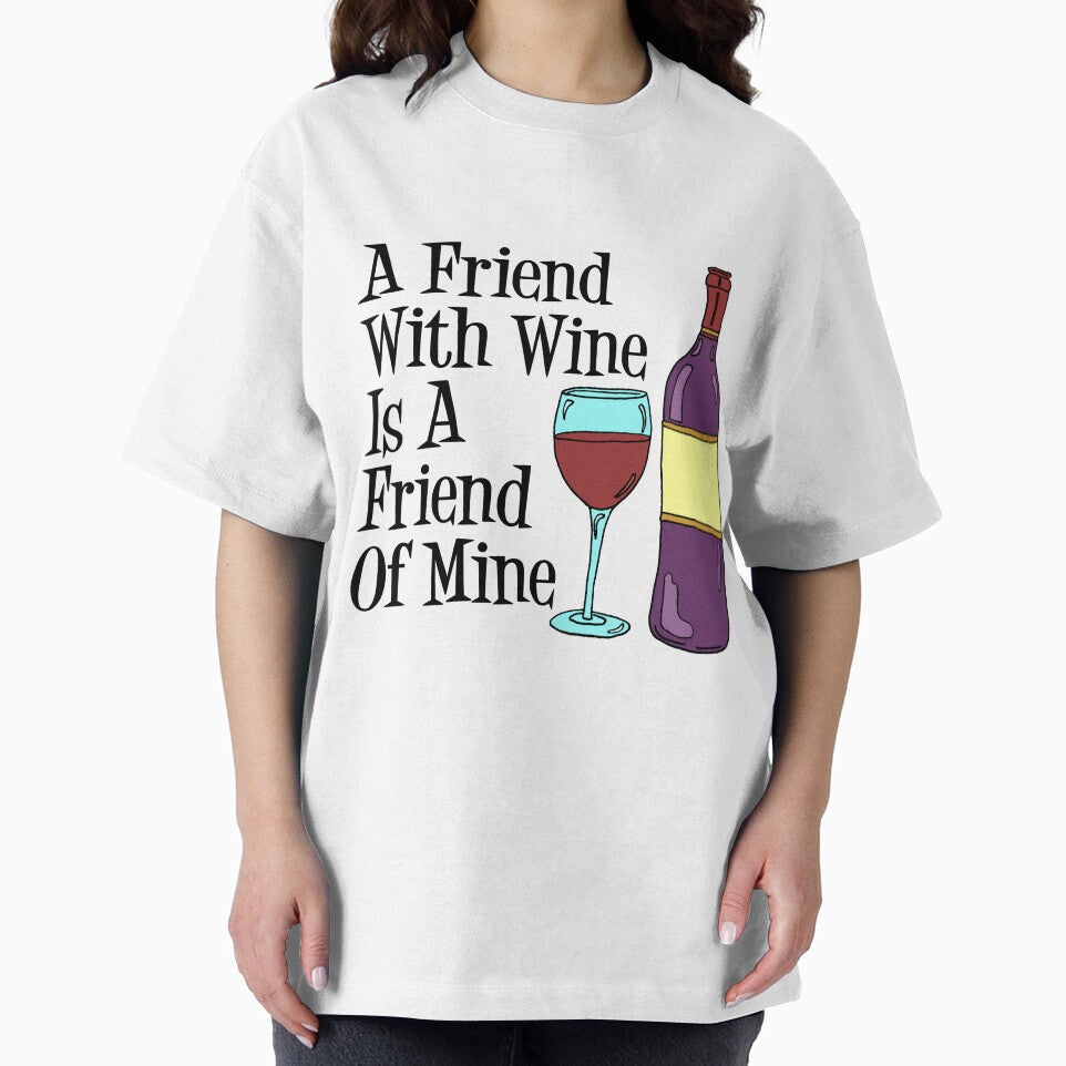 A Friend With Wine Is A Friend Of Mine Wine Cartoon Humor by jaycartoonist