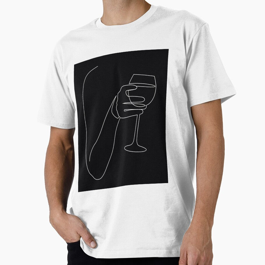 Wine Line Art by fempreneurco