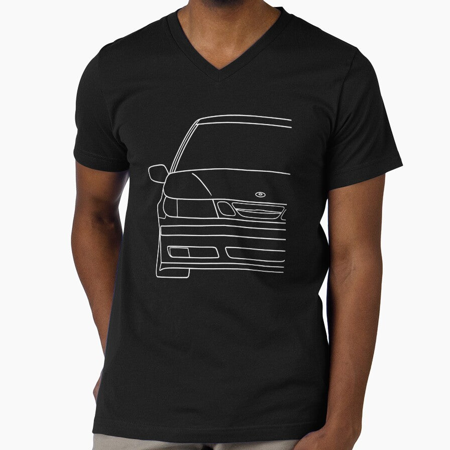 Saab 9-5 1997-2001 pre-facelift white lines by EdimDesign