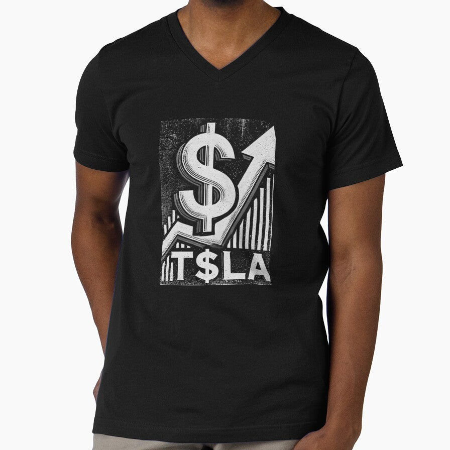 Copy of TSLA Tesla Stock Investor Shirt Electric Vehicle Trader Stock Market Apparel by TEEJAMBOREE