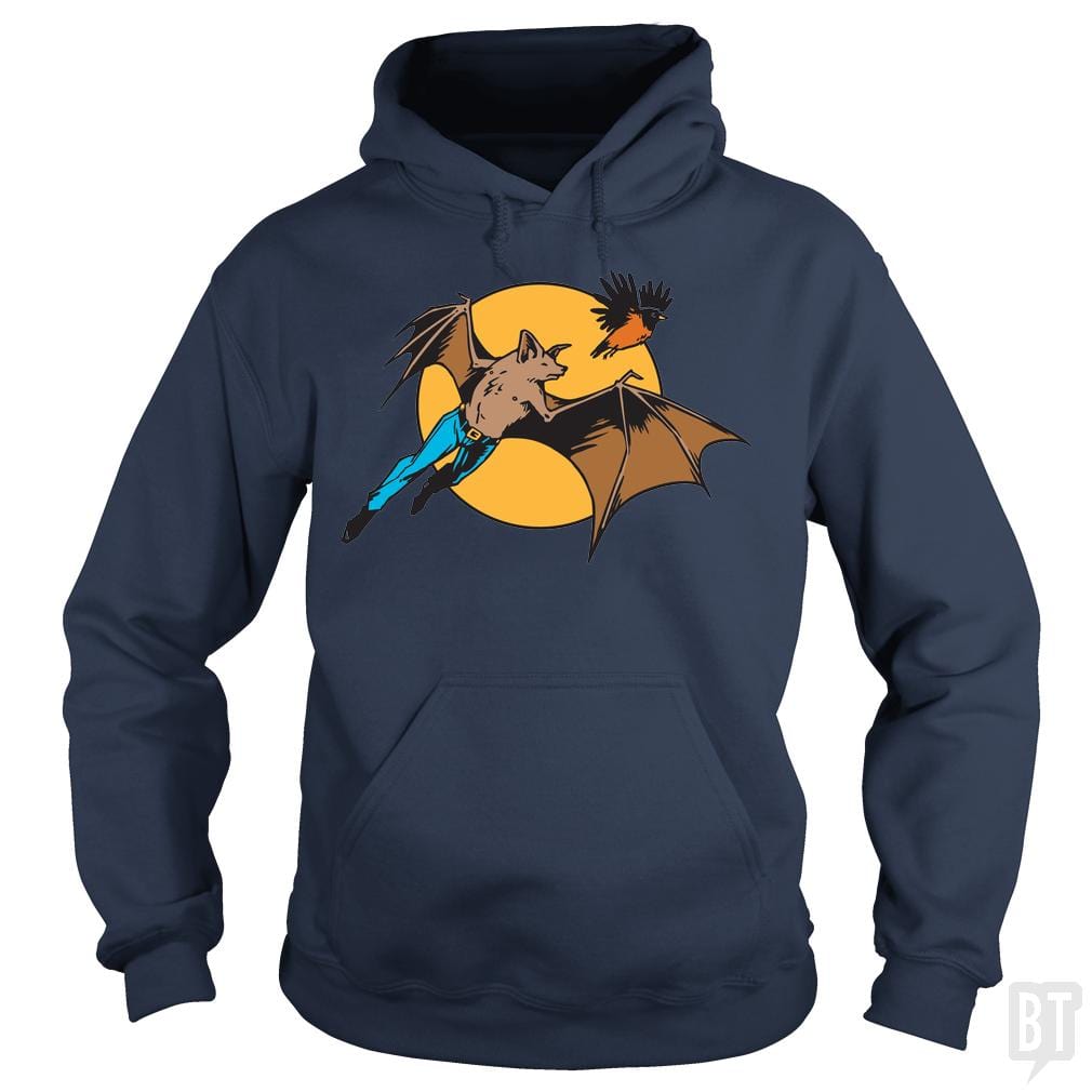 Bat Man and Robin Hoodie