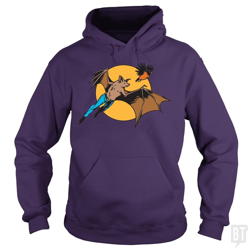 Bat Man and Robin Hoodie