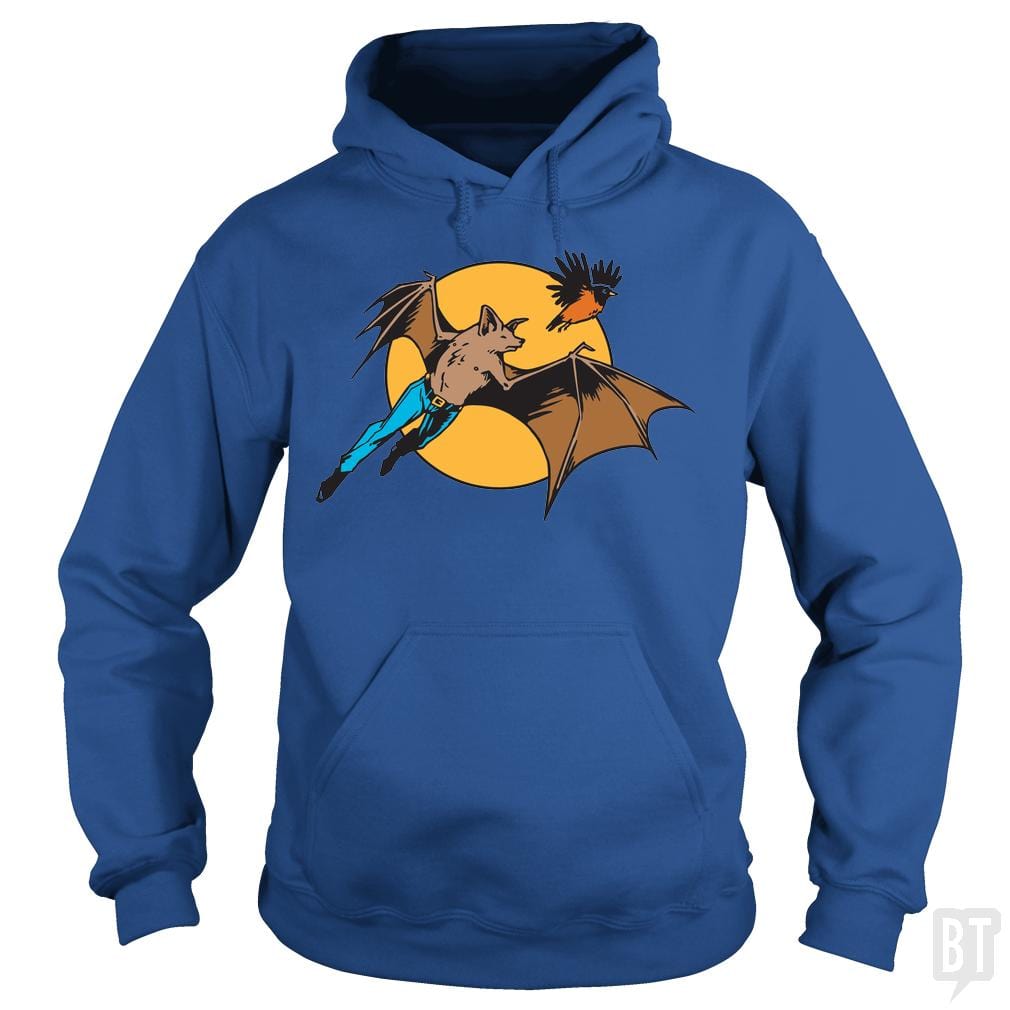 Bat Man and Robin Hoodie