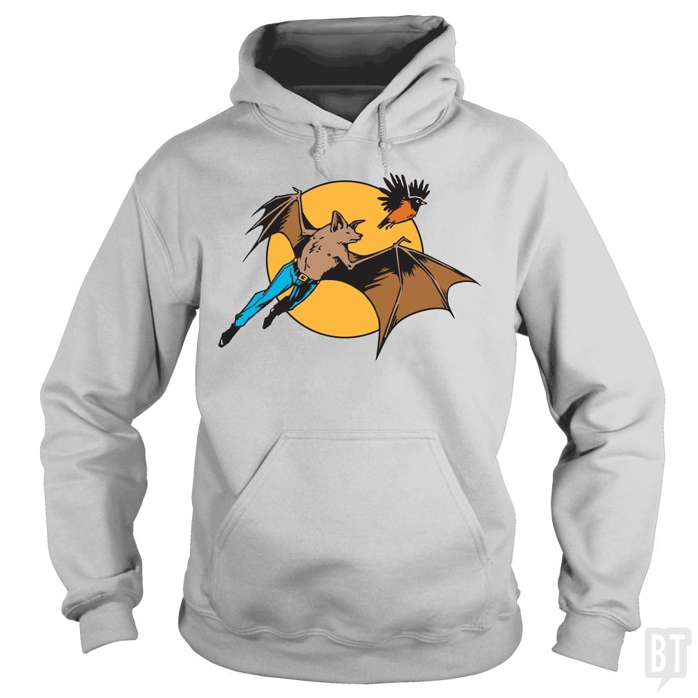 Bat Man and Robin Hoodie