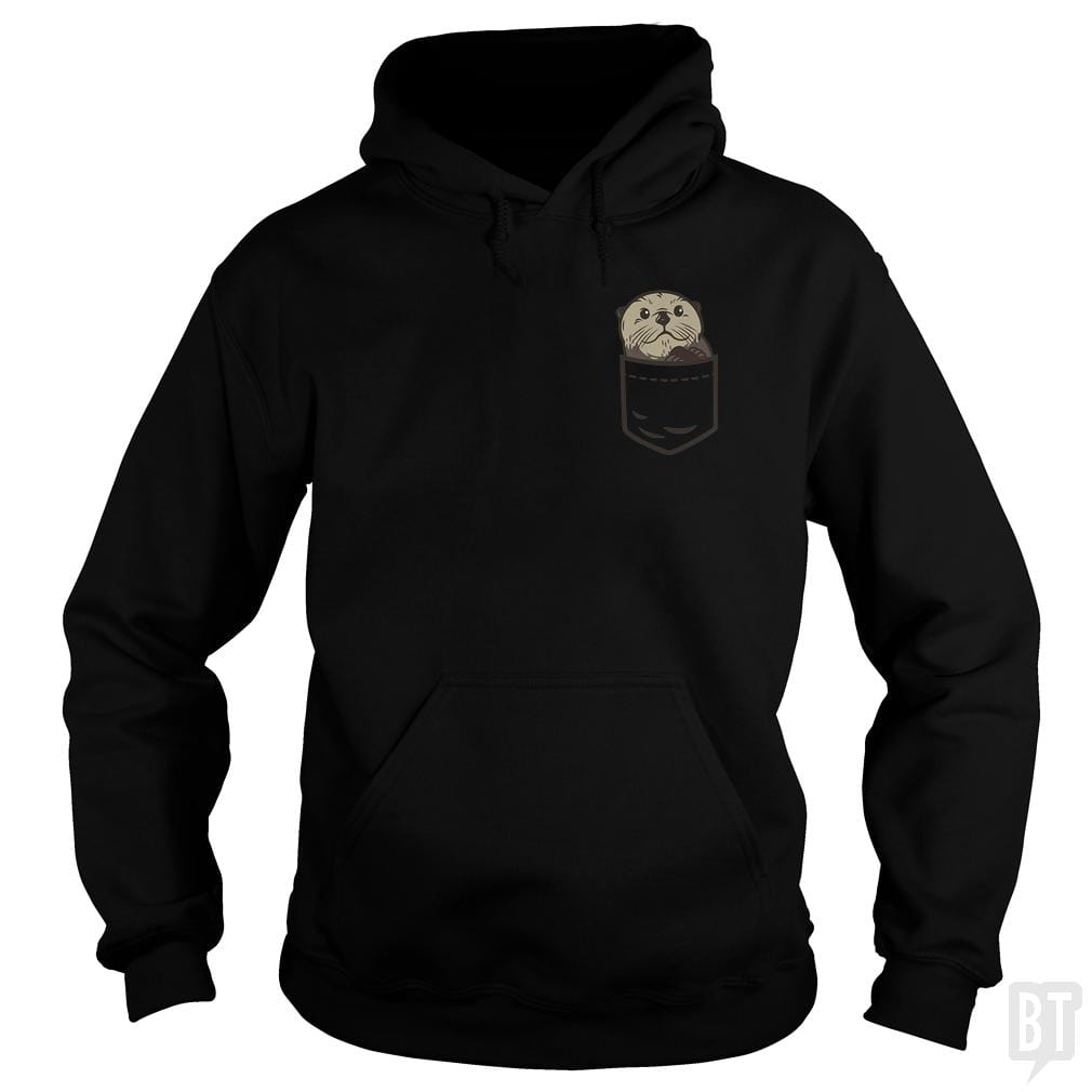 Sea Otter Pocket Animal Hoodie