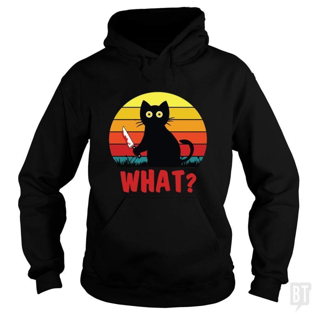 Retro Murderous Cat Hoodie