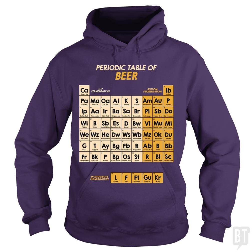 Periodic Table Of Beer Hoodie